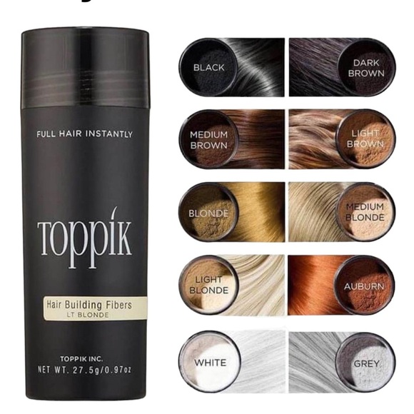 Toppik hair thickening fibers 27.5 Gr all colors set of 2 - Picture 5 of 12